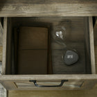 HOMCOM Side Table with Storage - Grey-Colour: Grey