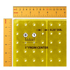 Azar Studio Base Pegboard Floor Display - 60" x 17" - Yellow-Fifty clear hooks included