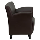 Flash Furniture – Fauteuil de réception en cuir souple Hercules Roman, brun (ZBROMANBRN)-Rembourrage LeatherSoft brun