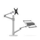 ShoppingAll - Support convertible 2-en-1 pour écran et ordinateur portable - Argent-6