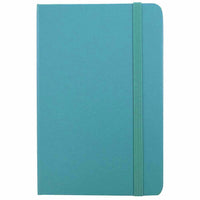 JAM Paper Hardcover Notebook with Elastic - Large Journal - 5 7/8" x 8 1/2" - Caribbean Blue - 100 Lined Sheets-Color: Caribbean Blue . Be stylish and organized with a colorful note book.