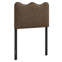 Modway Athena Striped Fabric Upholstered Twin Size Headboard - Earth Stripe-Striped Linen-Like Fabric Upholstery