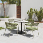 Zuo Rio Dining Chair - Green - Set of 2-Dimensions: 24.4" L x 20.9" W x 31.5" H