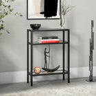 Hudson&Canal Sivil 22"W Console Table - Blackened Bronze-Features easy assembly