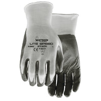 Watson Gloves Stealth Lite Speed Gloves - Medium - 1 Pair-Hard-wearing nitrile coating