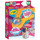 Crayola - Autocollants en spirale-Sans piles : cet outil à action manuelle permet aux enfants de fabriquer des autocollants en toute simplicité