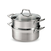 Tramontina 5 Qt Stainless Steel Steamer Set - Induction-Ready-Use Tramontina's Gourmet Collection 5 Qt Stainless Steel Steamer Set to steam vegetables and seafood, and prepare hearty stews and soups in one pot