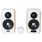 Edifier S880DB MKII Hi-Res Audio Wireless with LDAC 88W RMS Bluetooth Active 2.0 Bookshelf Speakers - White-Hi-Res audio wireless certified: The Bluetooth 5.3 audio receiver supports LDAC codec at transmission rates up to 990kbps, enabling high-resolution wireless audio streaming at up to 24bit/96kHz from Android devices (Android 8.0 and later)