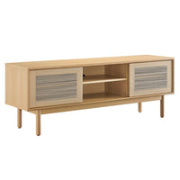 Modway Milo 59" TV Stand - Oak Tan-MDF and Particleboard