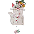 Enesco Allen Designs Pretty Kitty Cat Swinging Pendulum Clock-From the Allen Designs collection, created by Michelle Allen