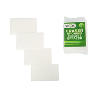 Globe Commercial Eraser Sponges - 4 Pack-Multi-surface cleaner
