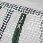 Outsunny - Serre tunnel portable 47 po L x 24 po l x 24 po H avec 2 fenêtres, structure en acier, bâche en PE- Protège contre les rayons intenses du soleil, la pluie, le vent, la grêle et les dommages causés par les oiseaux  
