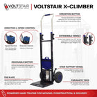 Voltstair X-Climber Electric Stair Climbing Dolly - 375 Lb Capacity-Track-locking system stabilizes and prevents slippage during transport