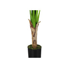 Monarch Specialties - Plante Artificielle - 43 po H - Bananier - Mis En Pot - Touche Réelle - Feuilles Vertes - Pot Noir-Aucun assemblage requis: dimensions du produit: 39 po L x 37 po W x 43 po H