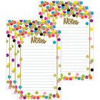 Teacher Created Resources Confetti Notepad - 5" x 8" - 50 Sheets Per Pad - 6 Pack-Great small gift idea for kids, baby showers or adults