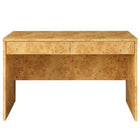 Modway Hudson 46.9" 2-Drawer Burl Wood Desk - Natural-Assembly Required