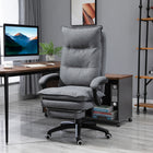 Vinsetto High Back Recliner Office Chair with Footrest-Back angle of this modern task office chair can be adjusted up to 135 degrees with retractable footrest