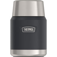 Thermos ICON Food Jar with Spoon - 470 mL - Granite-Thermos vacuum insulation technology for max temperature retention