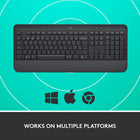 Logitech Signature K650 Comfort Full-Size Wireless Keyboard with Wrist Rest - Graphite-Simply better together: Upgrade to better productivity and flexibility by combining your K650 with the M650 Logitech mouse, personalize via Logi Options+ Software (Windows 10 and macOS 10.15 or later)