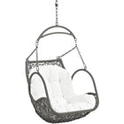Modway Arbor Outdoor Patio Swing Chair Without Stand - White-Washable Polyester Cushion