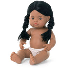 Miniland Anatomically Correct 15" Baby Doll - Native American Girl - Set of 2-Made of soft vinyl, extremely resilient and flexible