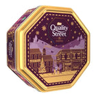 Nestle Quality Street Chocolate & Toffee Tin - 1kg-Nestle's Quality Street tin has a new design in concert with the vibrant inner foil twist wraps. This tin is filled with sweet assortments of intense chocolates and toffees in iconic shapes, wrapped like sparkling jewels of milk and dark chocolates, toffees.