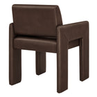 Modway Daven Vegan Leather Dining Armchair - Espresso-Assembly Required