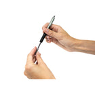Zebra F-402 Ballpoint Pen Retractable - 0.7mm - Black - 2 Pack-Sturdy, metal pocket clip allows easy storage and accessibility