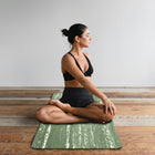 PurEarth High Performance natural rubber mat - Sage-Innovative, non-slip top layer ensures a firm grip, even when wet, providing safety and support for a seamless yoga journey