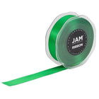 JAM Paper Double Faced Satin Ribbon - 7/8" W x 25 yd. - Emerald Green-Size: 0.875" x 25 yards