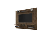 Manhattan Comfort Plaza 64.25" Modern Floating Entertainment Center - Rustic Brown-30 Day Limited Manufacturer's Warranty