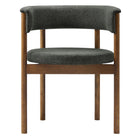 Modway Clea Curved Upholstered Dining Chairs - Charcoal - 2 Pack-9