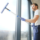 Gritt Commercial Pro Window Washing Cleaning Kit - 18" Squeegee - 18" Washer - 6' Telescopic Pole - 2 Pack-Maximum Pole Length: 6'