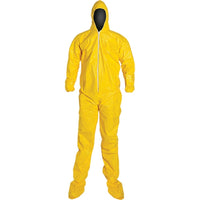 Dupont Personal Protection, Tychem 2000 Coveralls, Medium, Yellow - 4 Pack-Colour: Yellow
