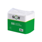 Globe Commercial - Serviettes à cocktail NAP600 - Pliées en 4 - 9" x 9" - Blanches - 500 serviettes/paquet - Paquet de 8-Offre à la fois fonctionnalité et style