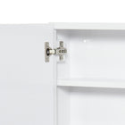 Kleankin Cabinet with Mirror, Doors and Shelf - White-Colour: White  