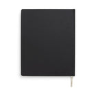 TRU RED Large Hard Cover Ruled Journal - Black-Black synthetic leather hard cover