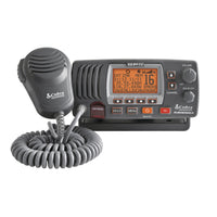 Cobra MR F77B GPS 25 Watt Fixed Mount VHF Marine Radio with GPS-Simply power on and your VHF radio will instantly know your location for sending signals in moments of distress
