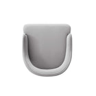 Manhattan Comfort - Lot de 2 fauteuils de salle à manger Carrington 53,1 cm, style moderne glamour, revêtement en velours gris clair-Garantie limitée du fabricant de 30 jours
