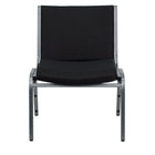 Flash Furniture HERCULES Series Big & Tall Black Fabric Stack Chair-Multipurpose Stack Chair