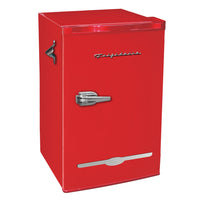 Frigidaire Retro Mini Fridge - 3.2 cu ft - Red-Built-in bottle opener