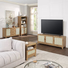 Manhattan Comfort Sheridan 31.49" Mid-Century Modern Bookcase Cabinet - Nature-30 Day Limited Manufacturer's Warranty