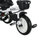 Qaba - Tricycle bébé 6 en 1 avec poignée parentale - rouge-Matériau : PP, Métal, Polyester 