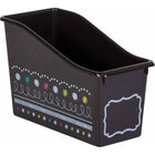 Teacher Created Resources - Tableau noir éclaire bac à livres en plastique, pack de 3-Stockez des livres, des dossiers, des classeurs, des magazines, des cahiers et bien plus encore !