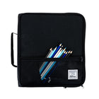 Hilroy 2" 3 Ring Utility Zipper Binder - Black/Grey-9