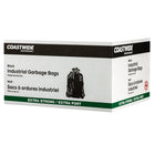 Coastwide Professional Industrial Extra-Strong Garbage Bags - 35" x 50" - Black - 100 Pack-Individually folded for easy dispensing