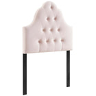 Modway Sovereign Diamond Tufted Performance Velvet Twin Headboard - Pink-Luxurious Twin Headboard