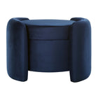 Modway Nebula Upholstered Performance Velvet Ottoman - Midnight Blue-6