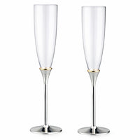 Splash 2 Piece Toasting Flutes-Hand wash only