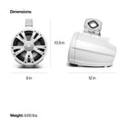 SoundExtreme ExtremeTower Speakers ET08 - 2 Passive Extreme 8 inch Tower Speakers - White-Specifications: Output impedance rated at 3 ohms on the woofer, 4 ohms on the tweeter; A frequency response range of 35Hz to 21KHz; Sensitivity output of 92dB with a built-in 2-way crossover network